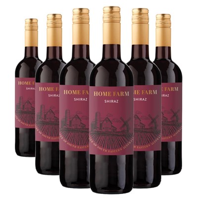 Case of 6 The Home Farm Shiraz 75cl Red Wine